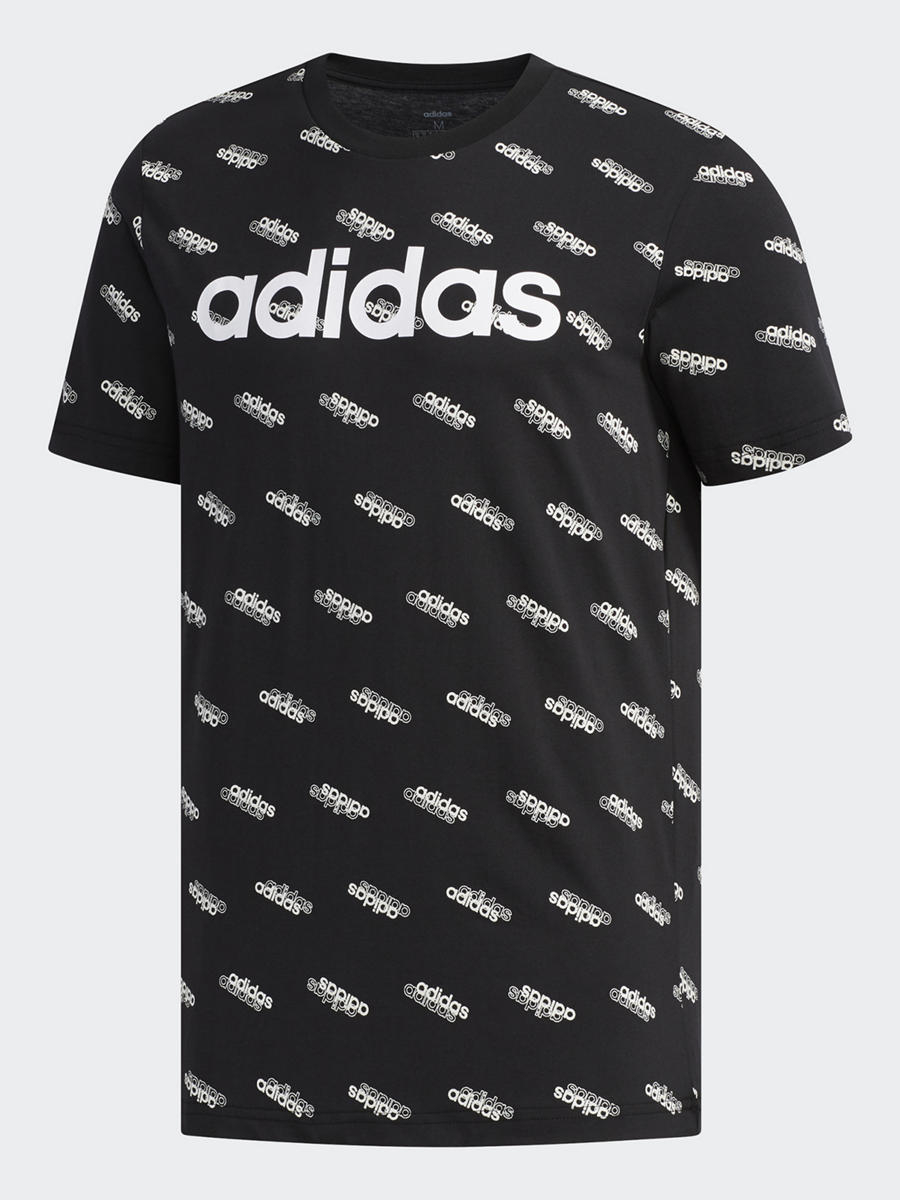 adidas T Shirt in Schwarz mit All Over Print | DEICHMANN AT adidas T Shirt in Schwarz mit All Over Print | DEICHMANN AT
